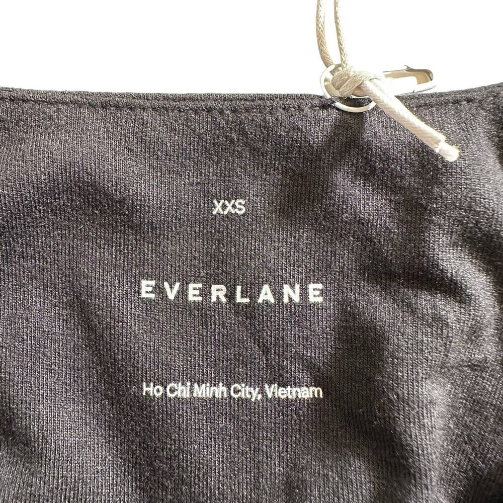 NWT Everlane Womens The Riviera Midi Dress Fit and Flare Black XXS Minimalist - Picture 12 of 15